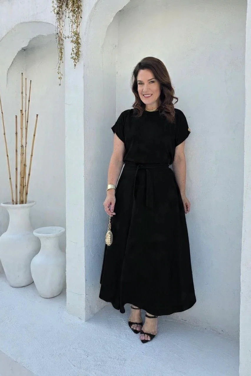 Conjunto Viscolinho Preto - Eleonora