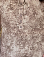 Vestido Longo Tai Dai Marrom