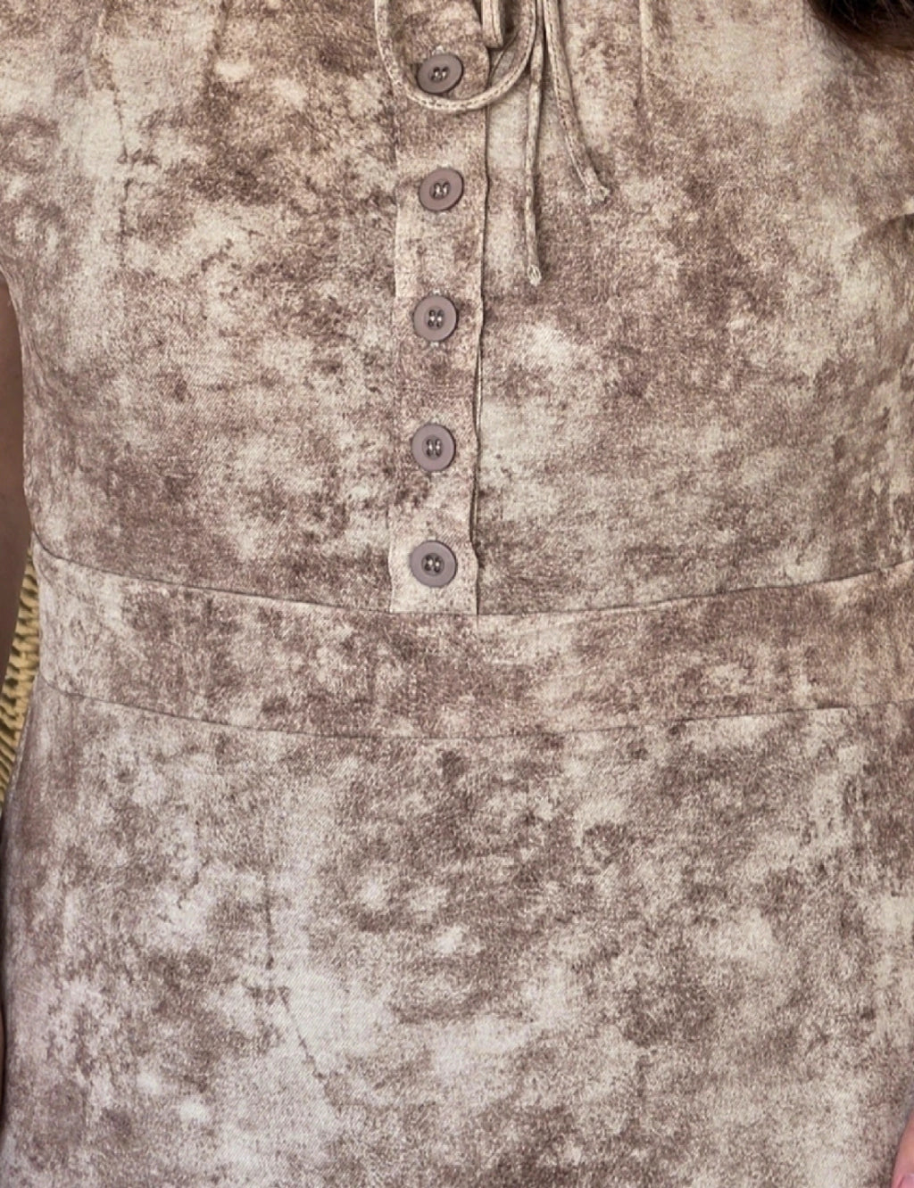 Vestido Longo Tai Dai Marrom