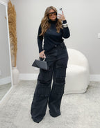 Calça Jeans Super Cargo Black