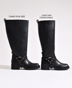 Bota Cano Plus New Biker Classic Preta