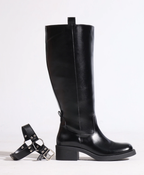 Bota Biker Cano Plus Preta