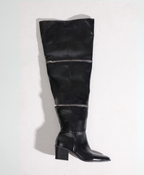 Bota Cano Plus Size 4 em 1 Preta