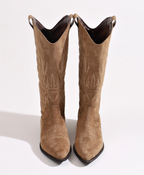 Bota Country Cano Curto Marrom Clara
