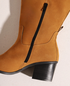 Bota Cano Plus Acamurçada Marrom Conhaque