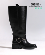 ota Biker Cano Extra Plus Size Preta (VERSÃO ATÉ 64CM)