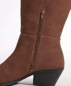 Bota Cano Plus Western Acamurçada Marrom