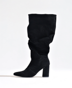 Bota Slouchy Acamurçada Preta