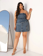 Conjunto Jeans Tomara que Caia + BOLSA DE BRINDE