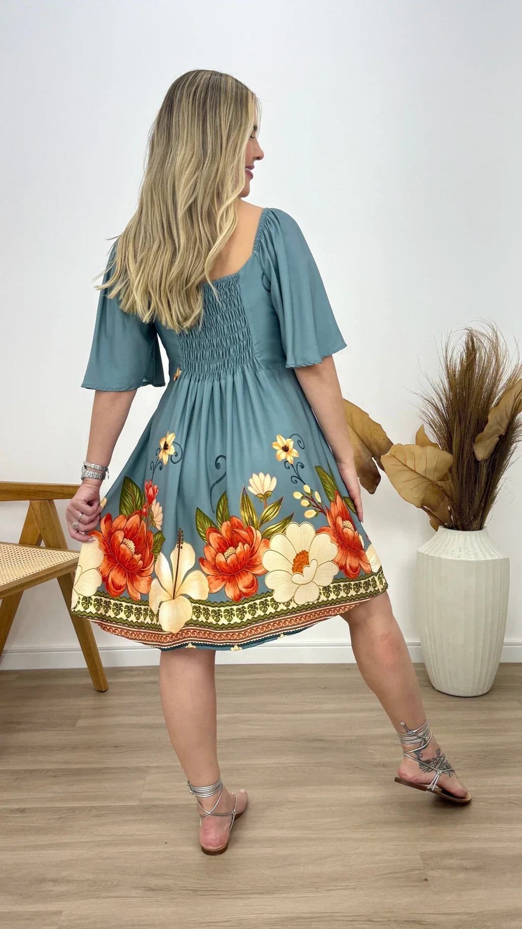 VESTIDO CURTO JULIANA FLOR