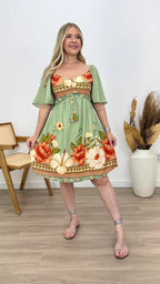 VESTIDO CURTO JULIANA FLOR