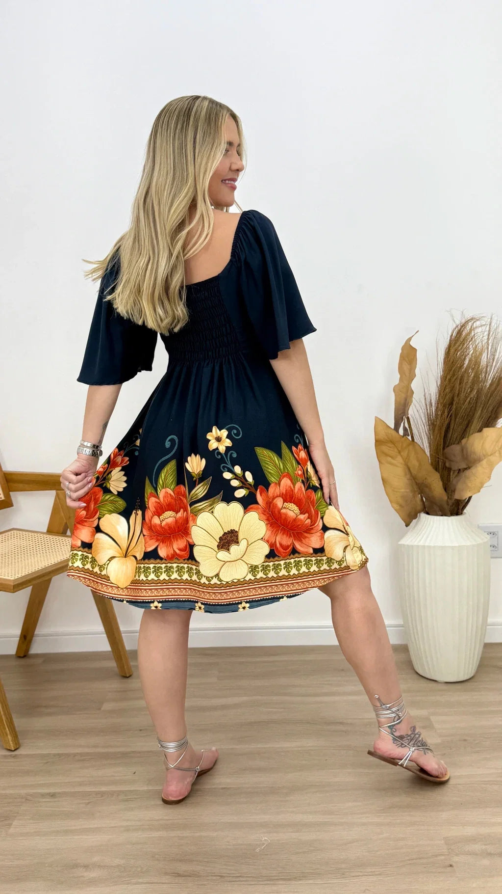 VESTIDO CURTO JULIANA FLOR
