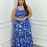 Azul Estampado